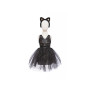 Robe de chat noir avec serre-tête