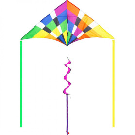Delta 2m arc en ciel - Monofil Hq kites