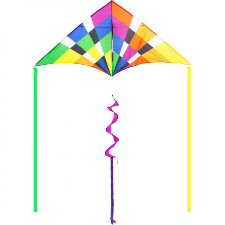 Delta 2m arc en ciel - Monofil Hq kites