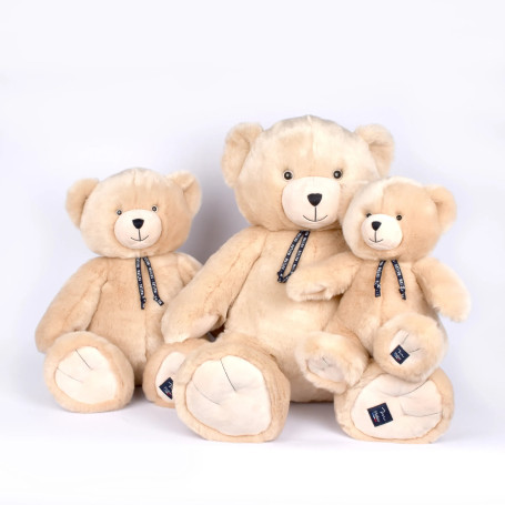 L’Ours Maïlou 35 cm Champagne – fabriquée en France!