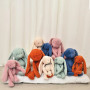 56 cm wild green plush rabbit - made in France
