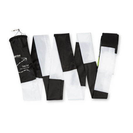 Tube tail black and white for single lines or stunt kites