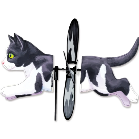 PK Small Spinner – Black & White Cat