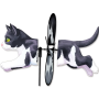 PK Small Spinner – Black & White Cat