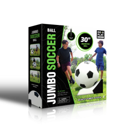 Giant Soccer Ball 76 cm - Jumbo Football with Pump - Ages 3+