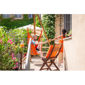 Chaise-hamac Domingo en tissu outdoor - Taille Simple