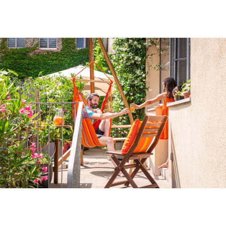 Chaise-hamac Domingo en tissu outdoor - Taille Simple
