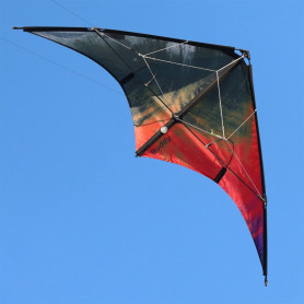 Cerf-volant pilotable Buddy Red/Black – Spiderkites