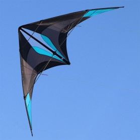 Cerf-volant pilotable Tomboy 195 cm – Spiderkites -  Noir/Bleu