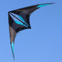 Cerf-volant pilotable Tomboy 195 cm – Spiderkites -  Noir/Bleu