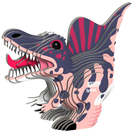 Spinosau­re EUGY 3D – Puzzle Dinosaure en carton recyclé