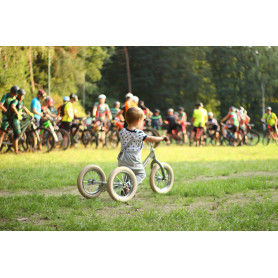 TRYBIKE Draisienne 2en1 acier vert mate