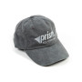 Prism Baseball Cap – Washed Gray Denim with Embroidered Logo