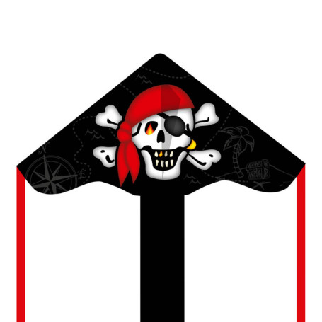 HQ Ecoline Jolly Roger : Cerf-Volant Monofil Delta Pirate 85 cm
