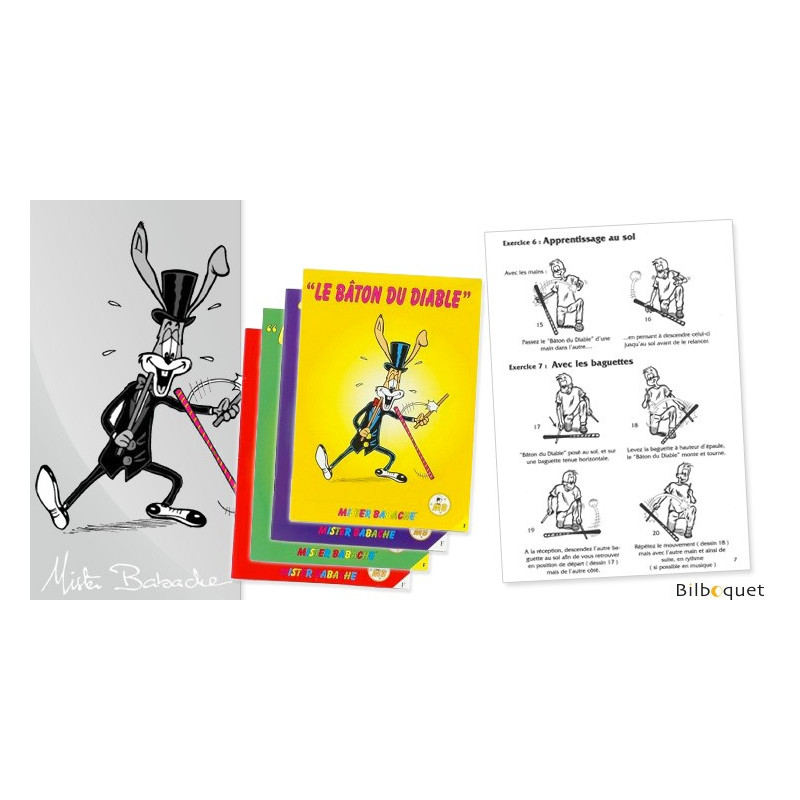 Bâton Du Diable - Mister Babache - Orange Fluo - Jouet D'adresse