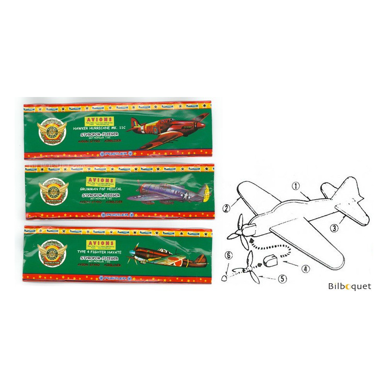 Avion Polystyrene 2 Avions Planeurs En Polystyrène EPP - Enfants, Jouet