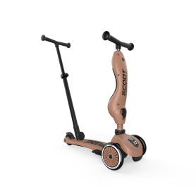 Scoot & Ride Highwaykick 1 Push & Go Mocha - 2-in-1 Kids Scooter