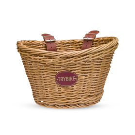 Trybike Wicker-Style Handlebar Basket for Balance Bikes & Kids Bikes