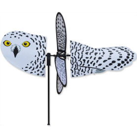 Chouette Harfang 45cm - Petite éolienne de jardin