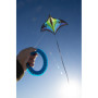 Spiderkites Brasington Swift Delta Kite blue green