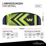 Aile de traction Wolkenstürmer Paraflex Trainer 3.1 noir-jaune