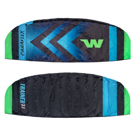 Aile de traction Wolkenstürmer Paraflex Trainer 3.1 noir-turquoise