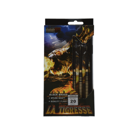 Jeu de 3 fléchettes en laiton La Tigresse 20g pointes acier