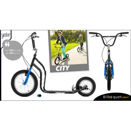 City II trottinette ado/adulte 12+ - BLACK/BLUE