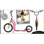 City II trottinette ado/adulte 12+ - MAGENTA/GREEN