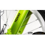 City II trottinette ado/adulte 12+ - MAGENTA/GREEN