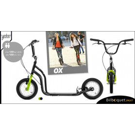 OX II Trottinette Fun pour ados/adultes - BLACK/GREEN