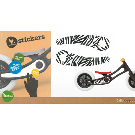 Stickers pour Wishbone Bike Recycled Edition - Zebra