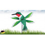 Éolienne de jardin WhirliGig Colibri 40cm