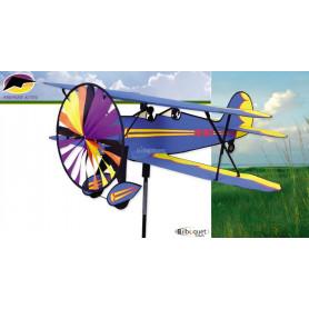 Eolienne avion Biplan 68x92cm