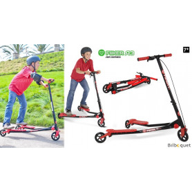 Y Fliker Air A3 rouge - Trottinette 3 roues autopropulsée